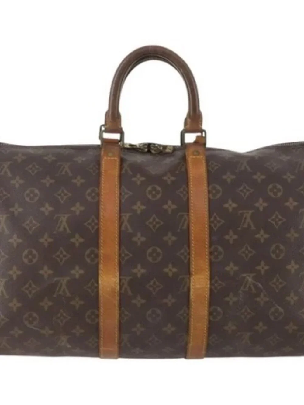 LOUIS VUITTON Monogram Keepall Bandouliere 45 Boston Bag M41418 LV Auth INZ007